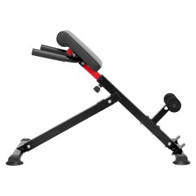 VEVOR Roman Chair Hyperextension Bench, 250 lbs Adjustable & Foldable Extension Machine, Multi-Function Exercise Equipment for Glute, Hamstring,