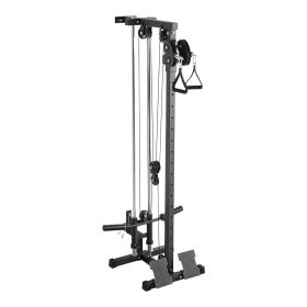 VEVOR LAT Pull Down Machine, 3-in-1 Row Cable Machine, Cable Machines Home Gym with 18-Level Height Adjustment, Wall-Mount Design