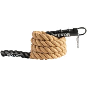VEVOR Gym Climbing Rope, 1.5" Diameter 10 ft Length Gym Fitness Training Rope, Gym Exercise Workout Rope for Adults