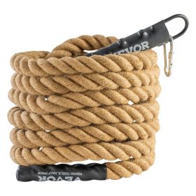 VEVOR Gym Climbing Rope, 1.5" Diameter 25 ft Length Gym Fitness Training Rope, Gym Exercise Workout Rope for Adults