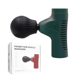 Massage Gun Muscle Relax Body Relaxation High frequency Electric Massager Portable Therapy Gun fitness Slimming Shaping (Color: BLACK)