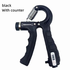 Counting Grip Strength Rehabilitation Training Finger Strength Exercise (Color: BLACK)