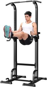 Multi Functional Strength Training Fitness Station Adjustable Height Tilt Bracket Black (Material: Metal, Color: BLACK)