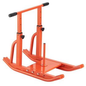 VEVOR Weight Sled, Steel Power Sled, Fitness Training Sleds for Athletic Exercise Speed Improvement, Workout Equipment with Adjustable Height Han (Support Rod Size: 1&2 inches, Color: orange)
