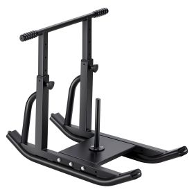 VEVOR Weight Sled, Steel Power Sled, Fitness Training Sleds for Athletic Exercise Speed Improvement, Workout Equipment with Adjustable Height Han (Support Rod Size: 1&2 inches, Color: BLACK)